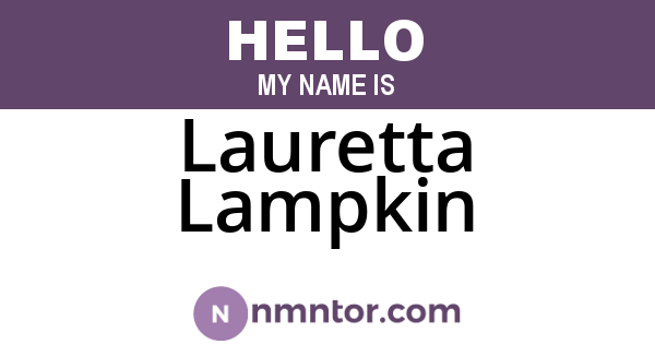 Lauretta Lampkin