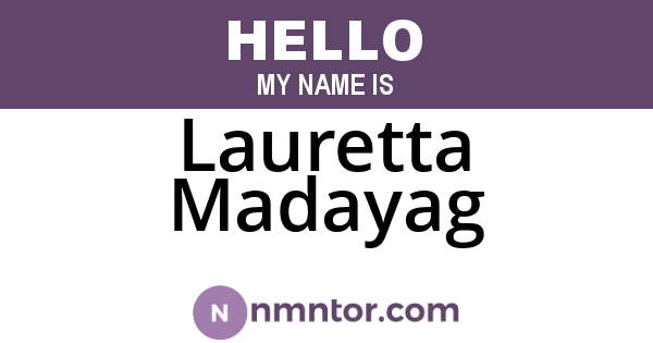 Lauretta Madayag