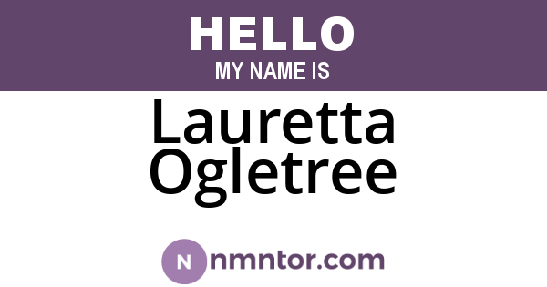 Lauretta Ogletree