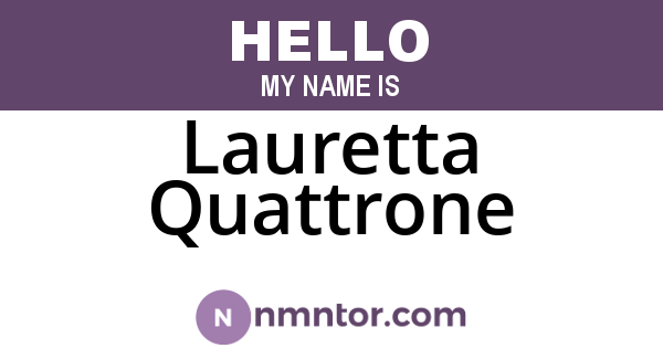 Lauretta Quattrone