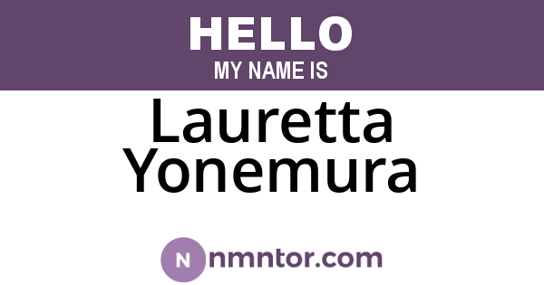 Lauretta Yonemura