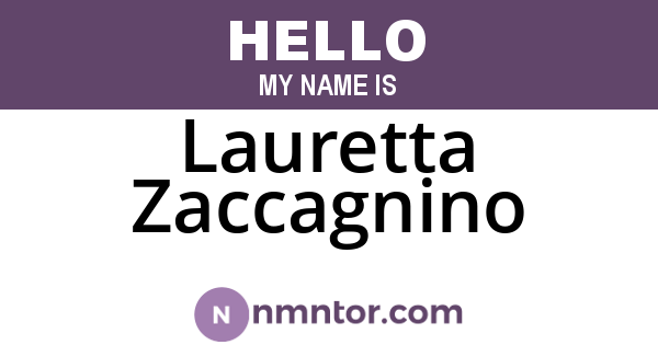 Lauretta Zaccagnino