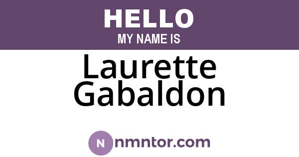 Laurette Gabaldon
