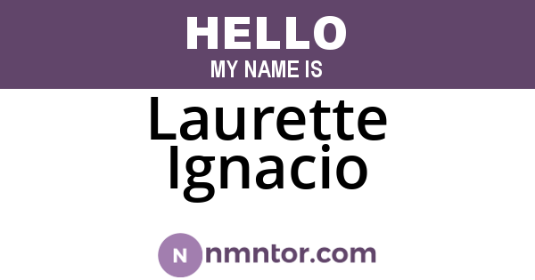 Laurette Ignacio