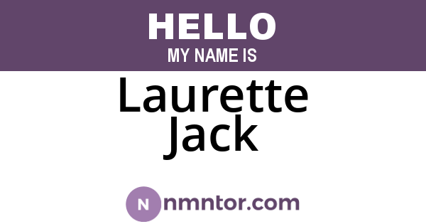 Laurette Jack