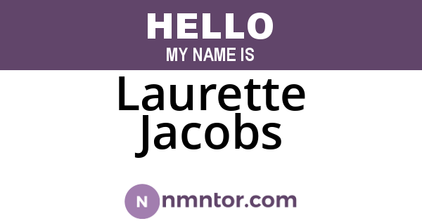 Laurette Jacobs