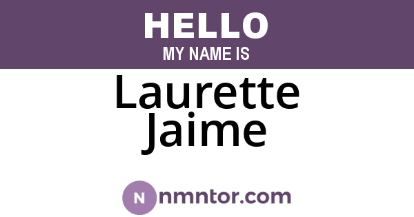 Laurette Jaime