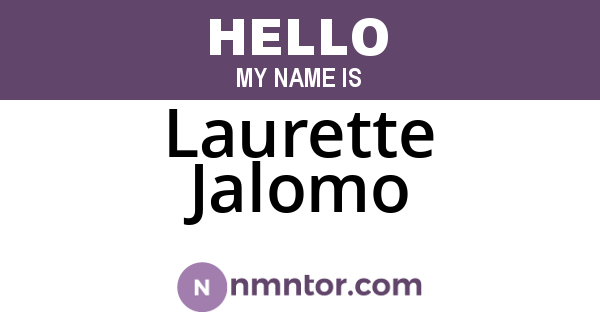 Laurette Jalomo