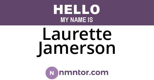 Laurette Jamerson