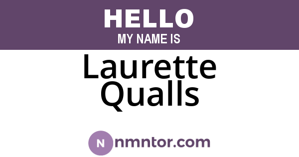 Laurette Qualls