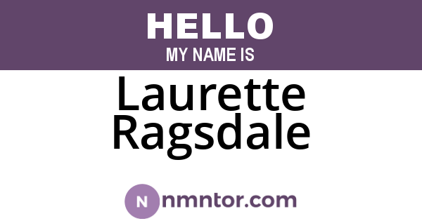 Laurette Ragsdale