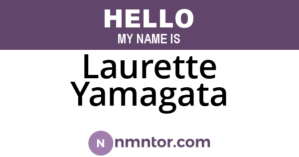 Laurette Yamagata