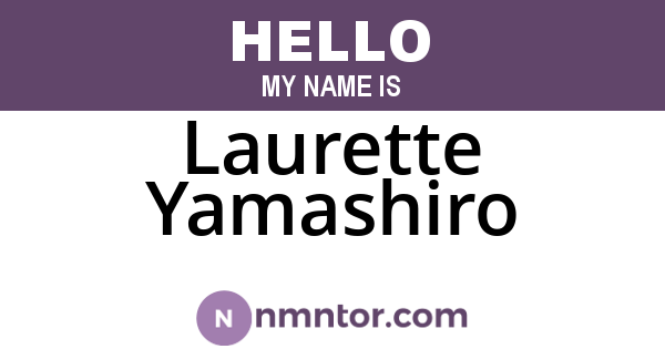 Laurette Yamashiro