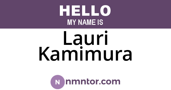 Lauri Kamimura