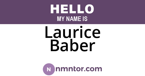 Laurice Baber