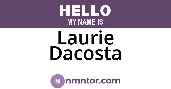 Laurie Dacosta