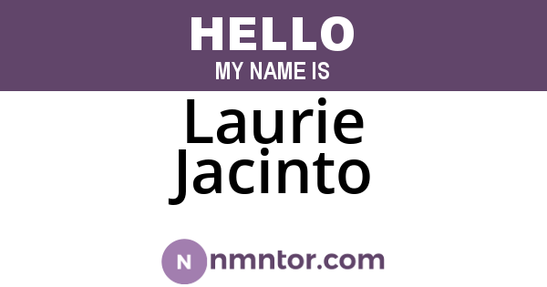 Laurie Jacinto