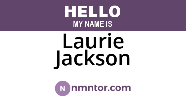 Laurie Jackson