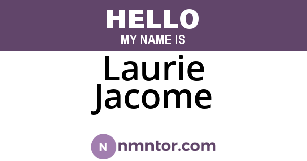 Laurie Jacome