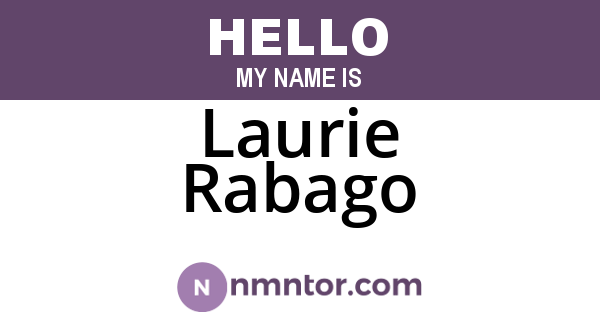 Laurie Rabago