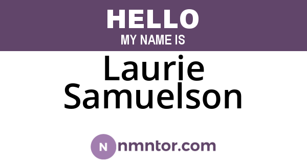 Laurie Samuelson