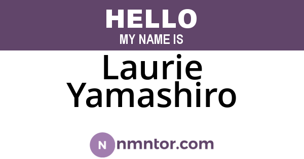 Laurie Yamashiro