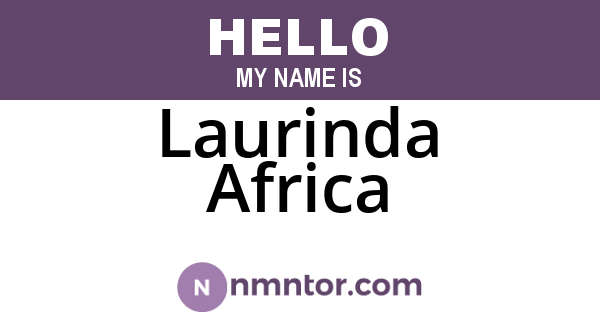 Laurinda Africa