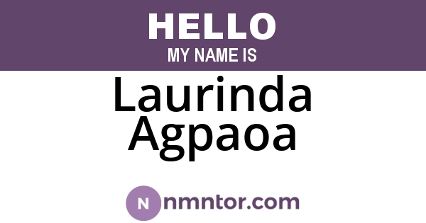 Laurinda Agpaoa