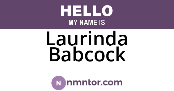 Laurinda Babcock