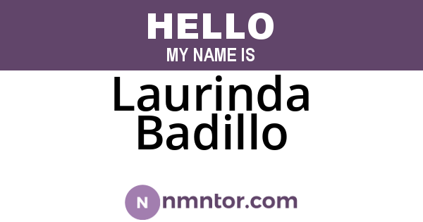 Laurinda Badillo