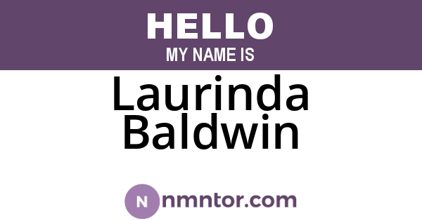 Laurinda Baldwin