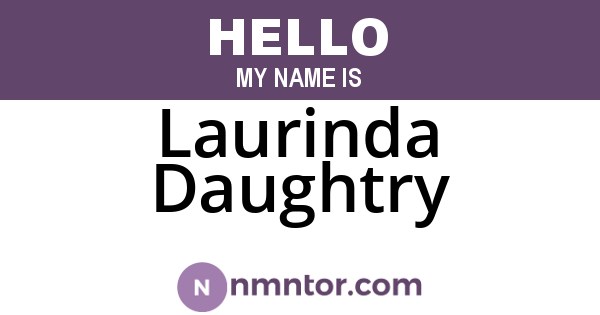 Laurinda Daughtry