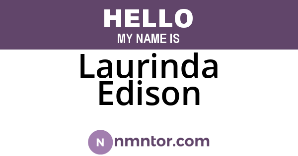 Laurinda Edison
