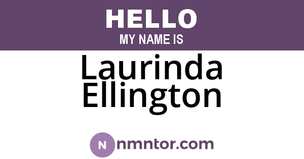 Laurinda Ellington