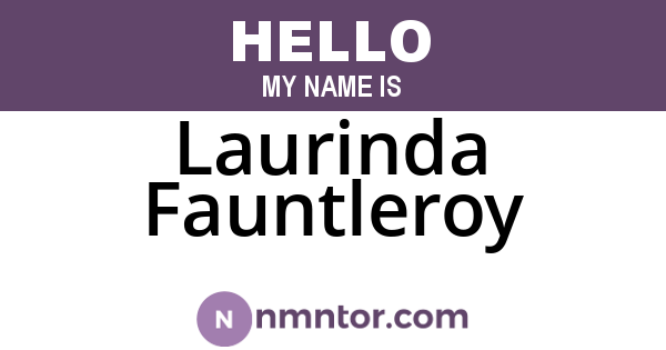 Laurinda Fauntleroy