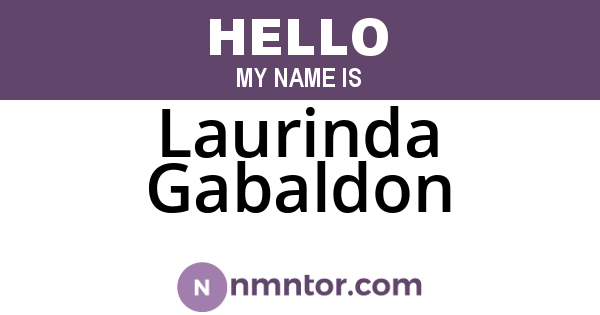 Laurinda Gabaldon