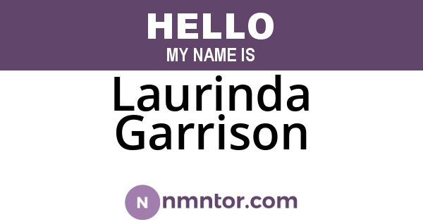 Laurinda Garrison