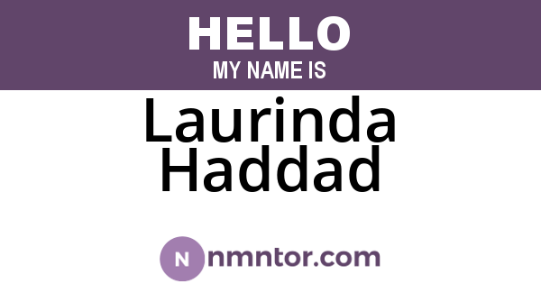 Laurinda Haddad