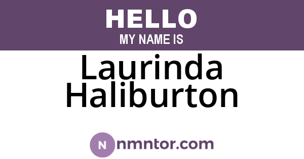 Laurinda Haliburton