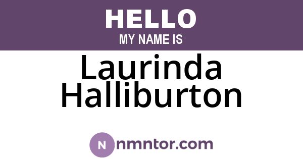 Laurinda Halliburton