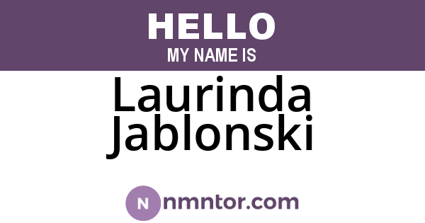 Laurinda Jablonski