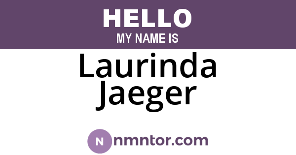 Laurinda Jaeger