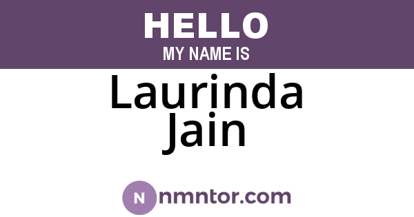 Laurinda Jain