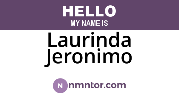 Laurinda Jeronimo