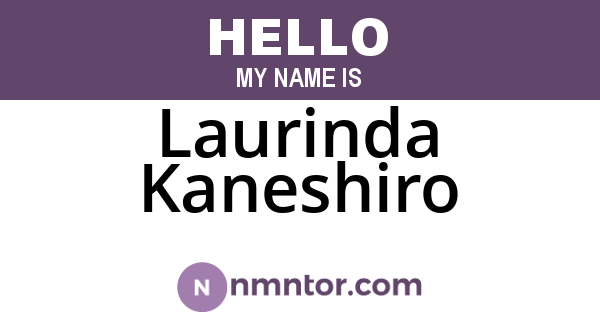 Laurinda Kaneshiro