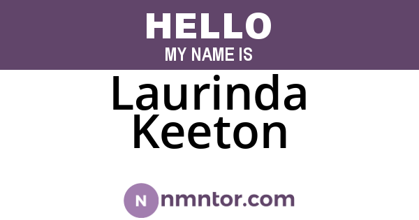 Laurinda Keeton