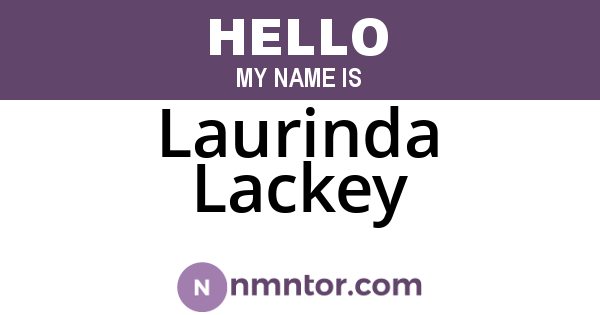 Laurinda Lackey