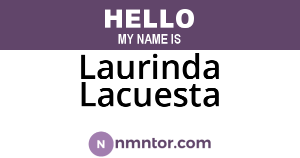Laurinda Lacuesta