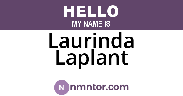 Laurinda Laplant