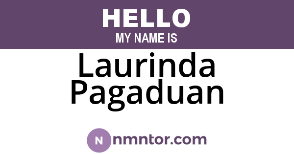 Laurinda Pagaduan